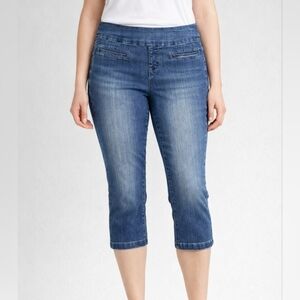Jag Jeans Women’s Size 10 Pull-On Denim Capri Pants Blue Stretch Casual